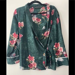 Zara printed kimono style top